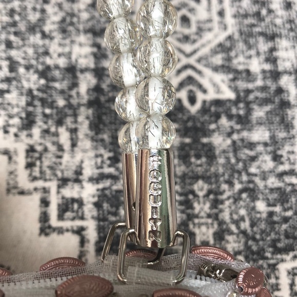 Focuiyn Vintage Beaded Handbag Purse Rosegold - Picture 3 of 8